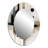 Abstract Transitional Modern Shapes I - Abstract Oval Decorative Mirror On Metal-632981467