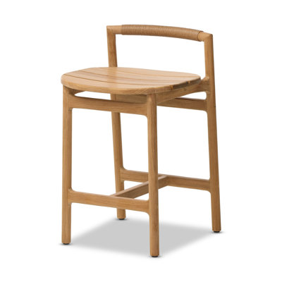 Osmin Teak Outdoor Bar Stool