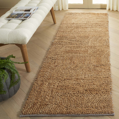 Adarryll Hand Woven Indian Hemp Cotton Rug in Natural