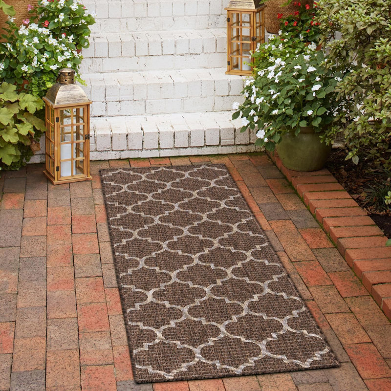 Tapis d'extérieur Preen couleur brune