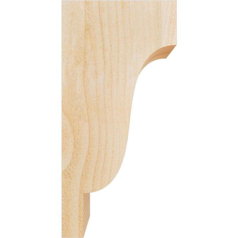Newport Corbel, 16" H x 4" W x 8" D, Douglas Fir, Rough Sawn
