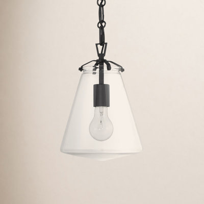 Blair Single Light Glass Dimmable Pendant