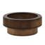 Table basse ronde de 31,49 po avec rangement, petite table basse moderne avec plateau à motif de marbre blanc et base cannelée en bois massif, table centrale pour salon, appartement, bureau
