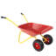 Chariot utilitaire rouge en acier ABS (Q235) de L 30,12 po x l 18,11 po x H 15,16 po, capacité de 33 lb