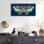  «Midnight Rainbow Moth» par Hello Angel, art mural en verre acrylique, 24 po x 12 po