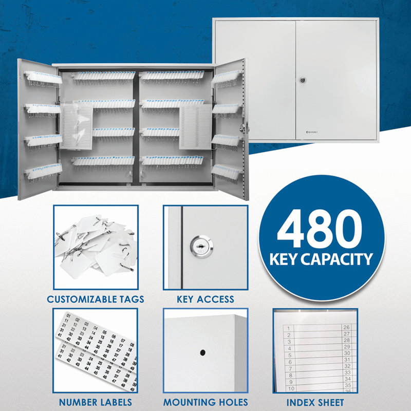 Armoire à clés 480 avec clés blanches