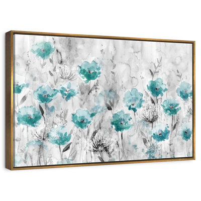 Teal Poppy Garden