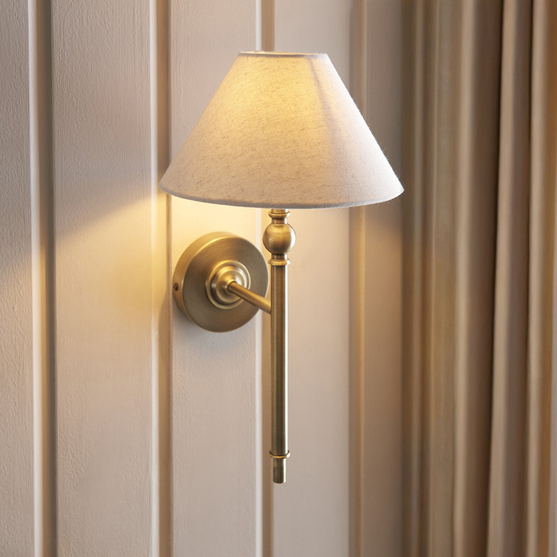 Welby Steel Armed Sconce, Gold