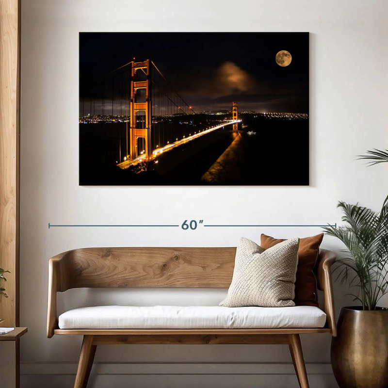 Lilie Golden Gate Bridge Night Glow, 32" H x 48" W
