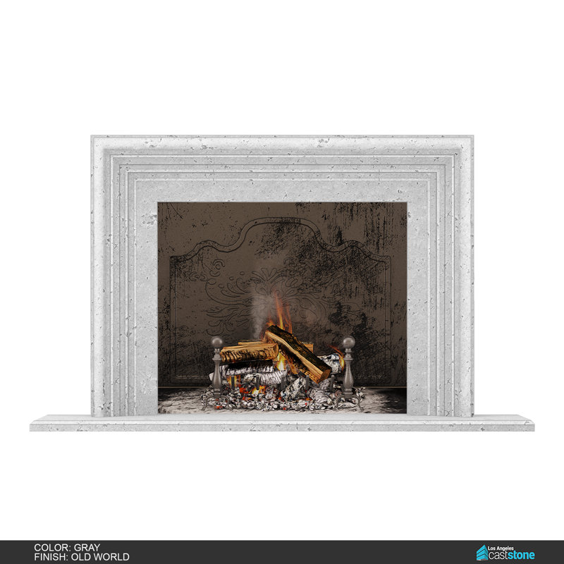Oslo Fireplace Surround, Old World Gray