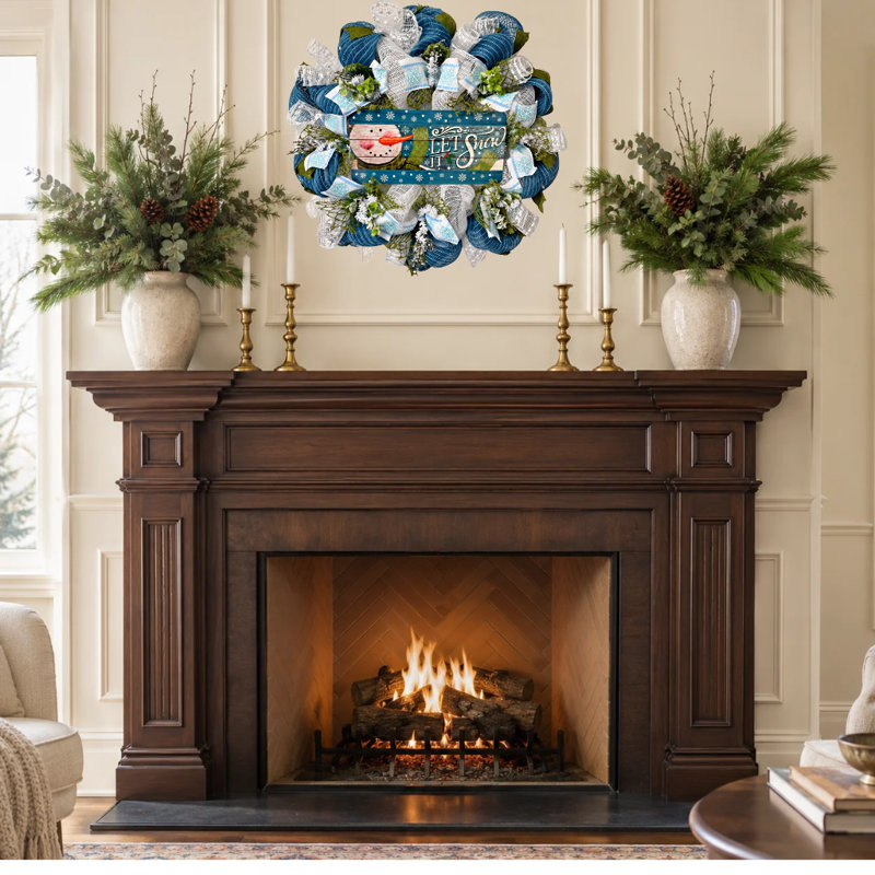 Couronne d'hiver «Let It Snow Country Snowman», 28 po