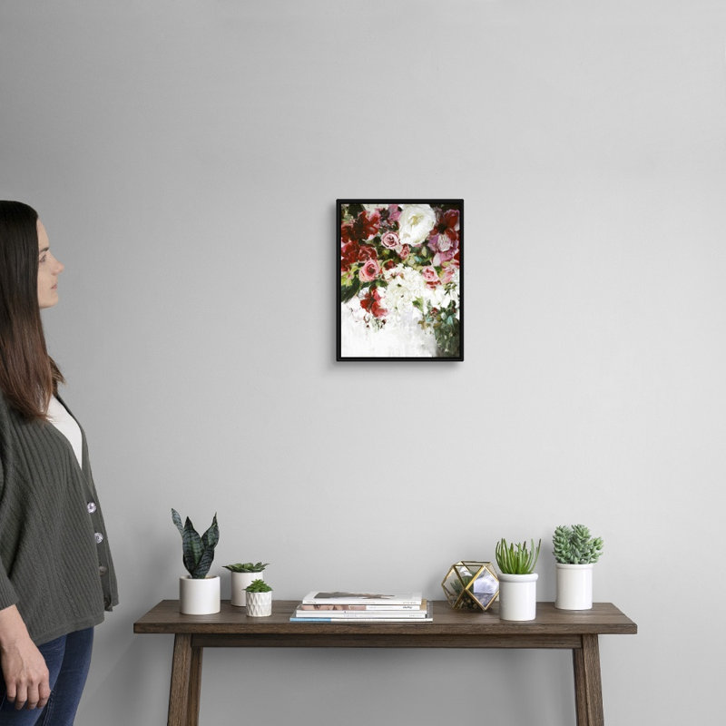 Light Blossom - reproduction d'art, Toile avec cadre noir, H 16 po x l 13 po x P 1,75 po