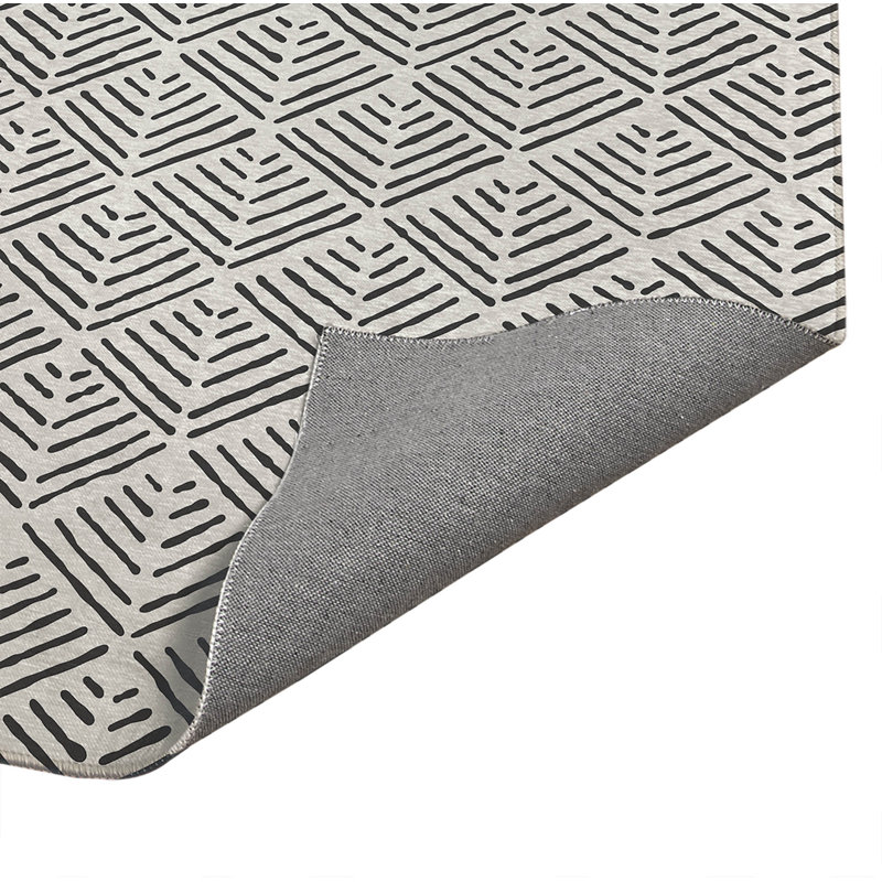 Tapis de cuisine Tribal Dreamer, Rectangle 4pi x 6 pi, Ivoire/gris anthracite