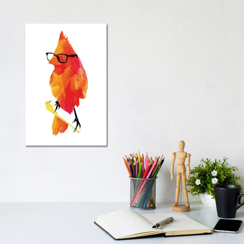Punk Bird by Robert Farkas - Print on Canvas, 101.6 cm H x 66.04 cm W x 1.91 cm D, Wrapped Canvas