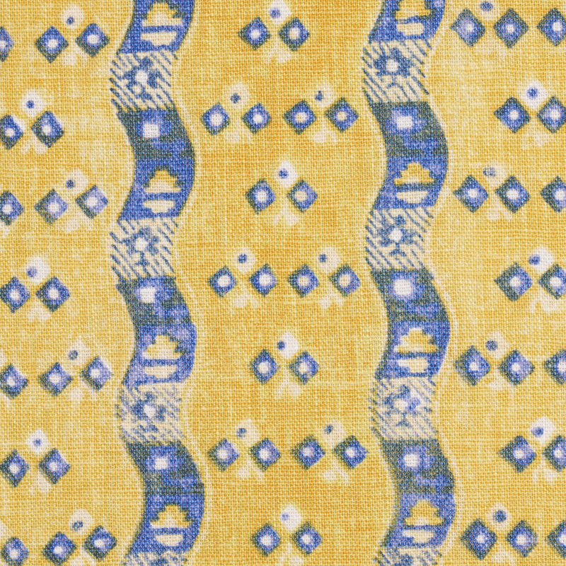 Tissu à rayures Ottilie, Jaune
