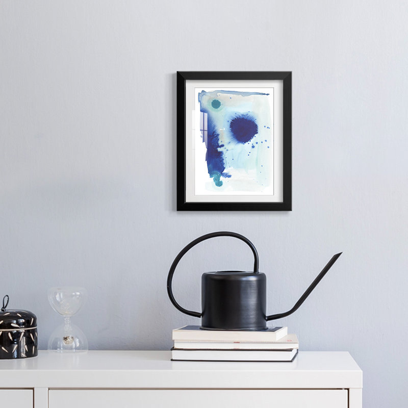Spare Blue II - impression encadrée, H 28,5 po x l 20,5 po, Noir