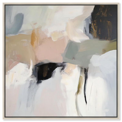 Softened Encounters I Canvas Neutral Abstract Art by Art Remedy