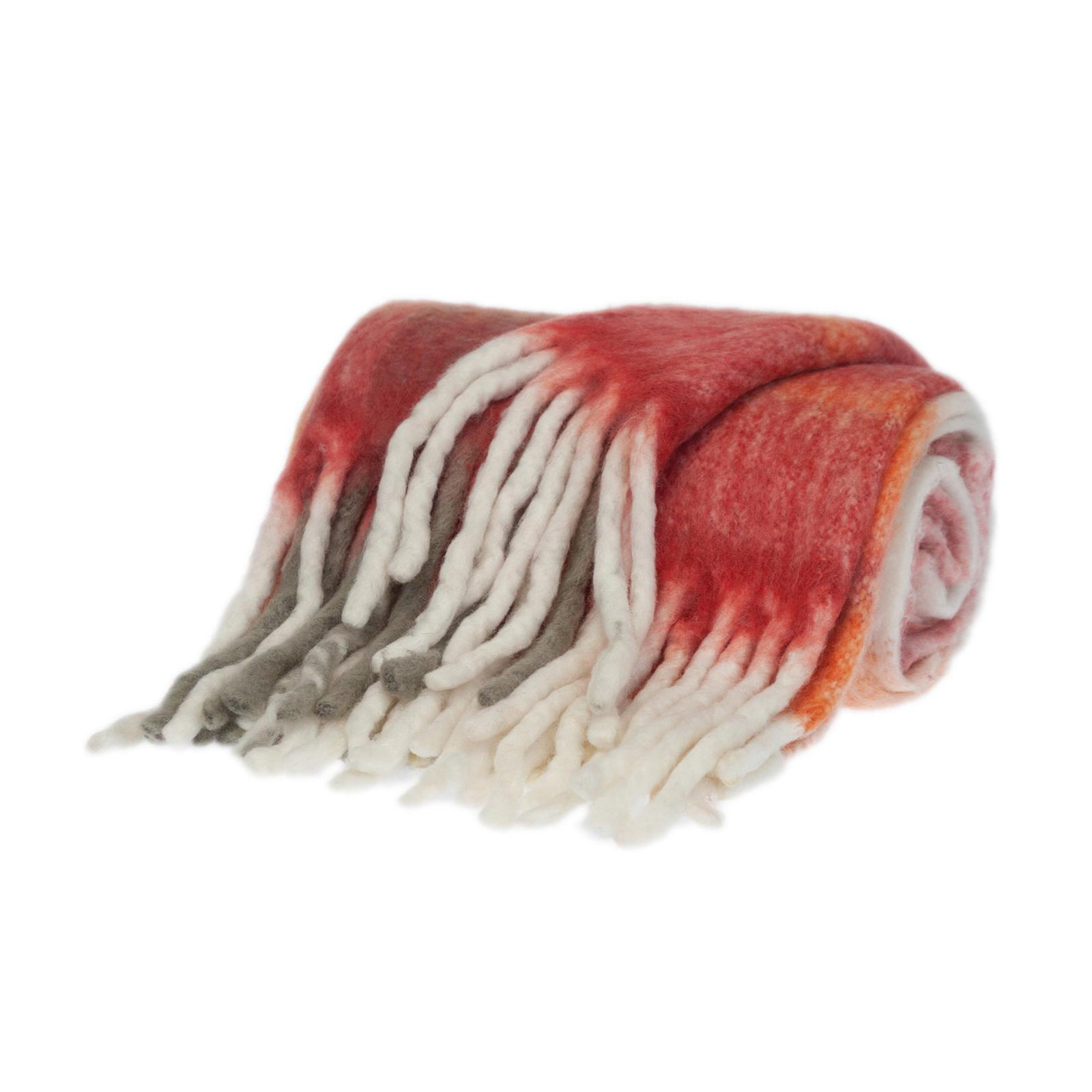 Ixia Wool Blend Hand Loom Throw Blanket