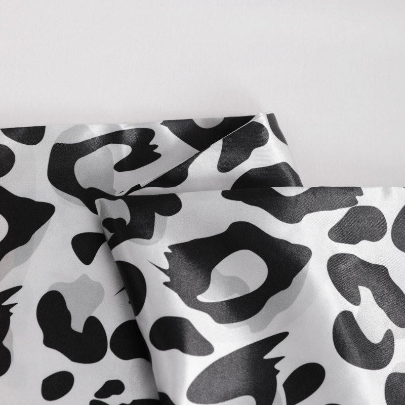 Pillowcases, Satin Pillowcases for Hair and Skin, Black and White With Envelope Closure - NTBAY, King Pillowcase
