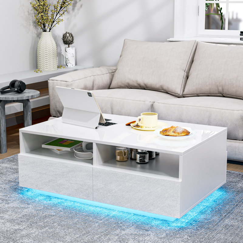 Table basse Lillien, Blanc