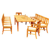 Antony Outdoor 11 - Piece Teak Dining Set