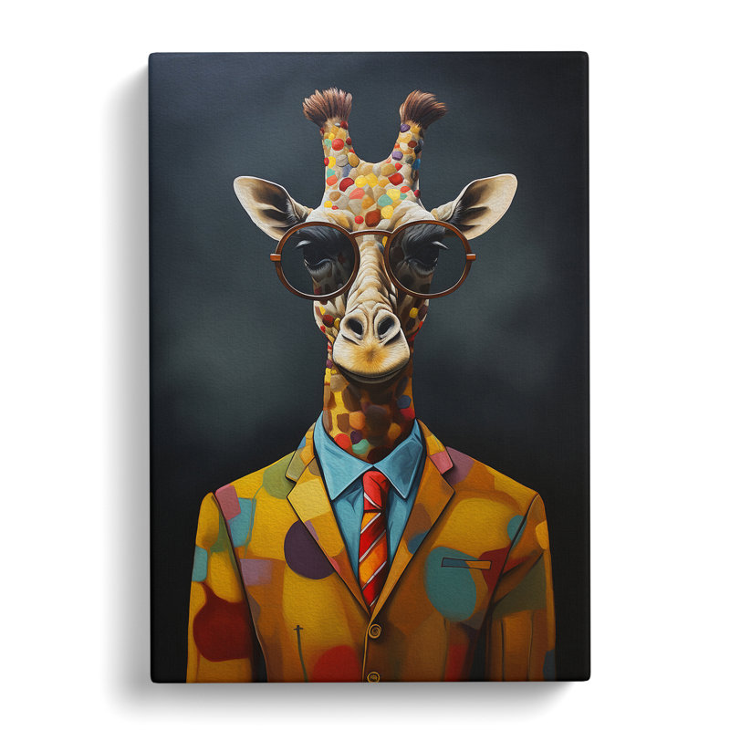 Giraffe Dadaism - No Frame Print, 50cm H x 35cm W x 3cm D