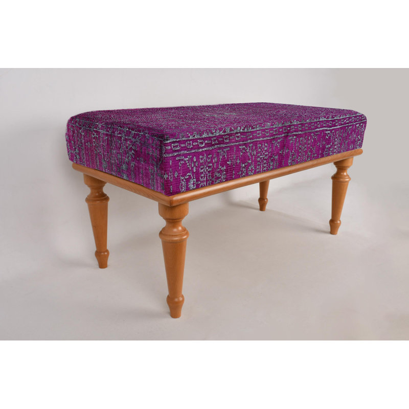 Banc, banc de vestibule, banc de meuble-lavabo, banc de repose-pieds, banc rembourré, banc de tapis turc, banc Kilim, banc de décoration intérieure, banc fabriqué à la main