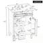 Meuble-lavabo avec lavabo, deux tiroirs et tablette de porte-427734832
