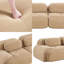 Canapé modulaire 2 places 82 po, causeuse en velours côtelé avec accoudoirs incurvés, assise antidérapante, mousse haute résilience, combinaison libre pour le salon, la chambre à coucher-711857023