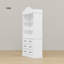 Armoire de salle à manger verticale 79,5 po H 79,5 po avec 4 tiroirs et tablettes