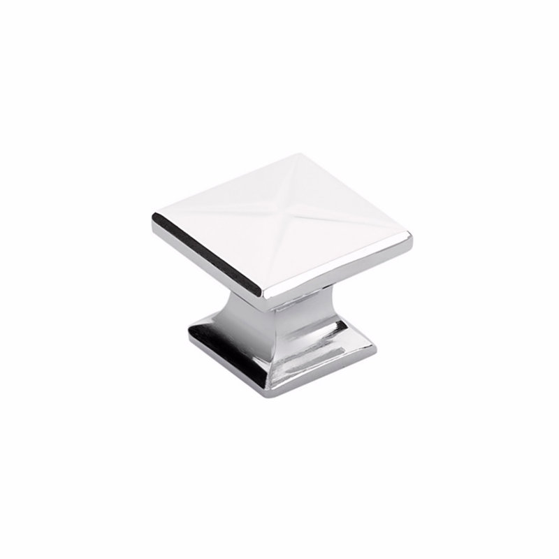 Northport Square Knob, Polished Chrome