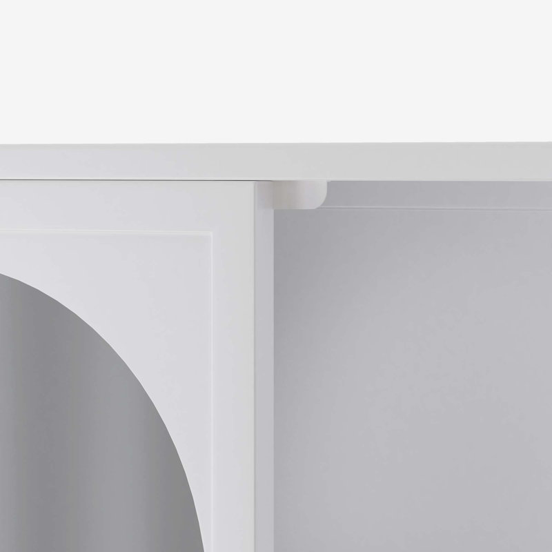 Four Doors Wall-Mounted Storage Solution for Enhanced Organization and Decluttering, White