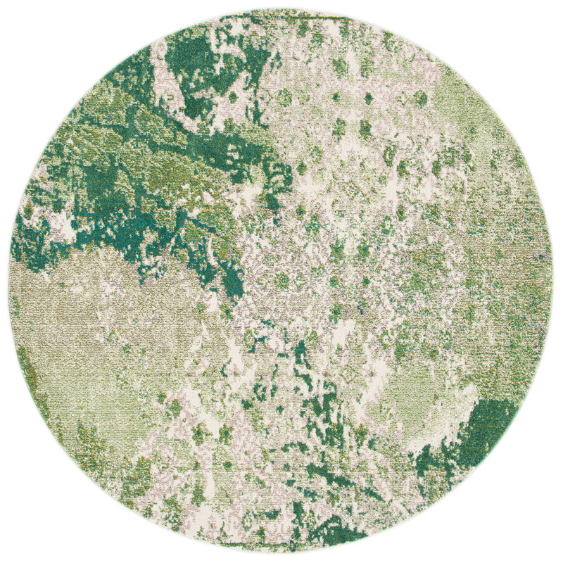 Tapis abstrait Hester Street Performance, Rond 3 pi