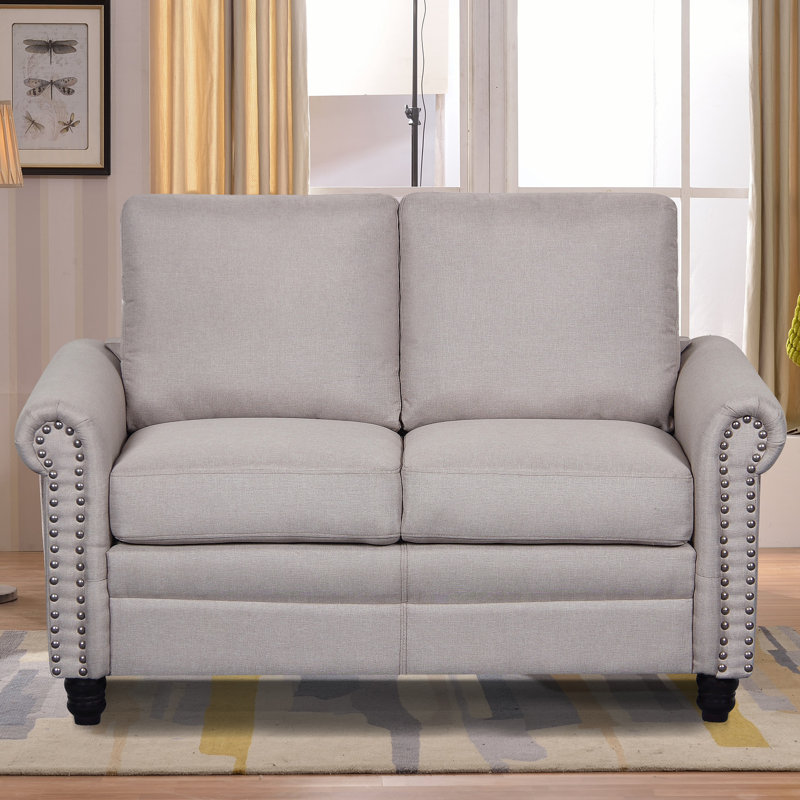 Rosalind Upholstered 54.3'' Loveseat, Beige