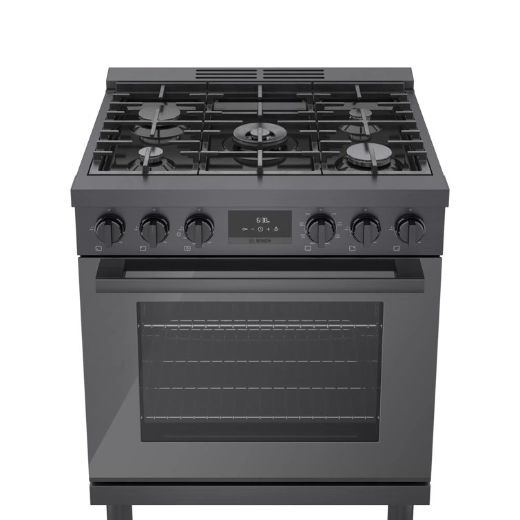 800 Series 30" 4 cu. ft. Freestanding Dual Fuel Range with True European Convection