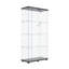 Vitrine vitrée à deux portes avec 4 tablettes, noir-503640490