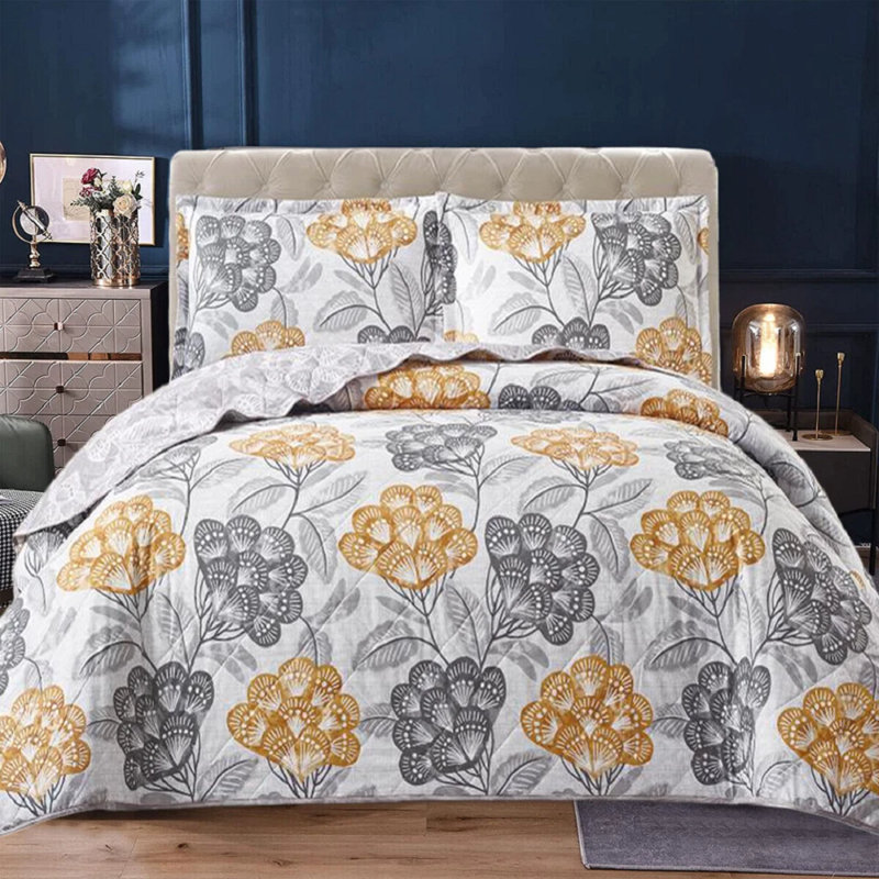 Cotton Duvet Cover Set with Pillowcases Included, Bloom Patchwork 1, Kingsize Duvet Cover Set + 2 Standard Pillowcases