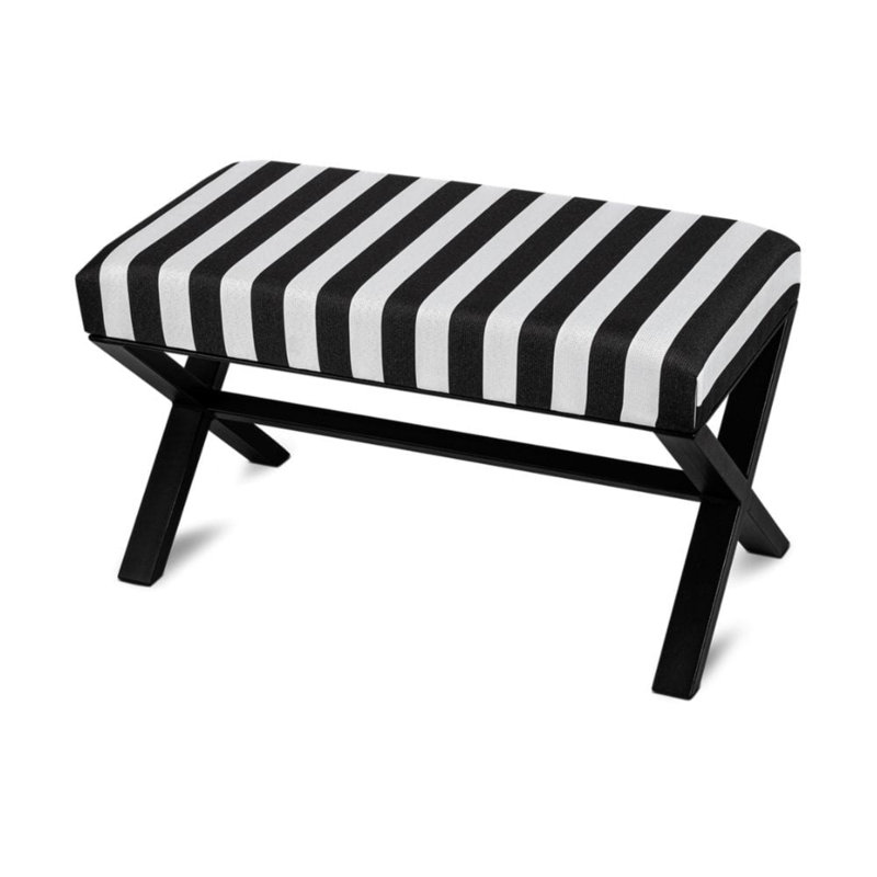 Ermonela Velvet Upholstered Bench, H40 x W100 x D30cm