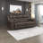 Hamisi 91.5" Transitional Polished Microfiber Manual Double Reclining Sofa with High-Density Foam Cushions & Metal Reinforced Seat-148472307