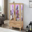Armoire décorative avec tablettes réglables, 2 portes et 1 tiroir