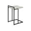 Table d'appoint légère en forme de C - aspect bois récupéré gris, poignée en métal pour un transport facile-1019505696-1019505703
