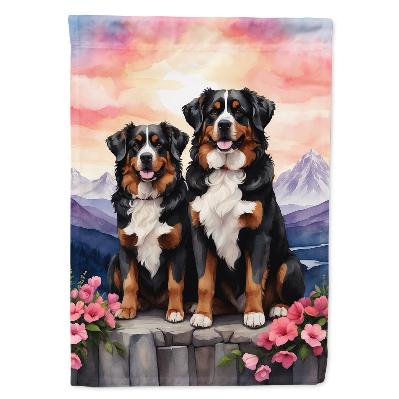 Drapeau pour chien double face en polyester H 15,5 po x l 11,25 po
