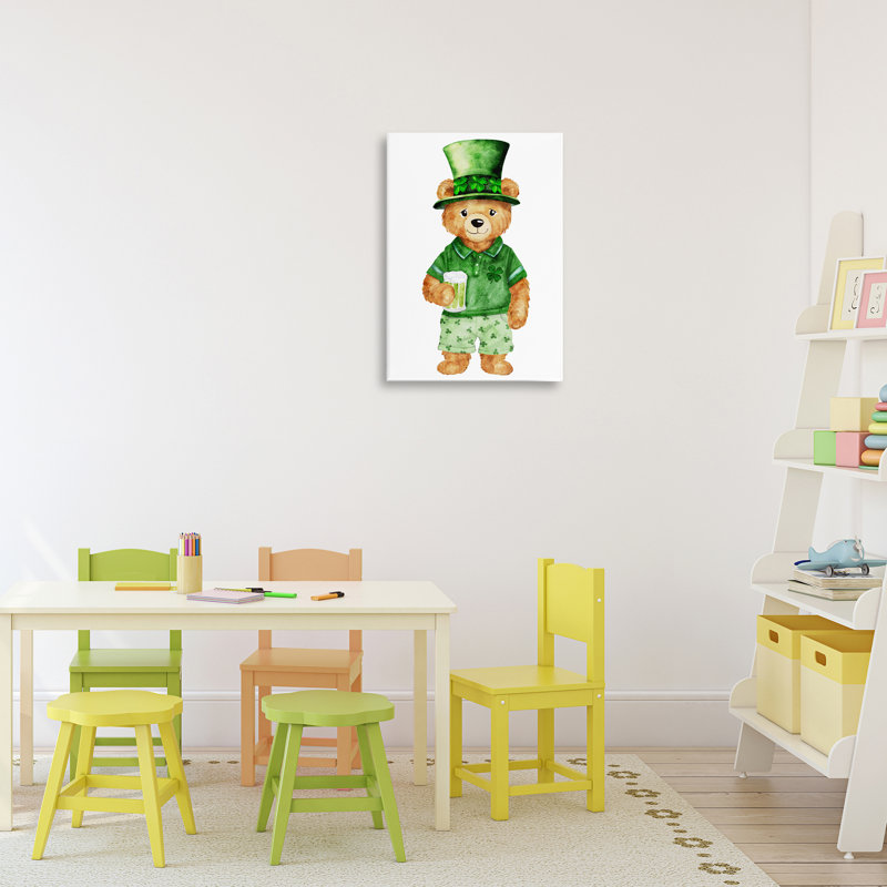 Toile d'ours de la Saint-Patrick, design par Amy Hall, H 24 po x l 16 po