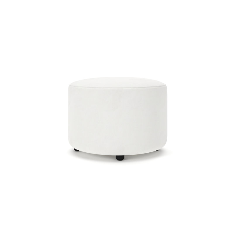 Murano 30" Ottoman, Classic Bleach White Twill
