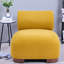 Chaises d'appoint adaptées aux animaux de compagnie, chaise spacieuse moderne en polyester jaune pour la maison