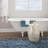 Capiz Shell Inlay Side Table With Versatile Uses - Josie Fish Drum Design