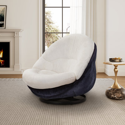 Chaise pivotante moderne rembourrée