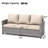 Vancamp 79" Wide Outdoor All-Weather Wicker Patio Sofa With Cushions-670942952