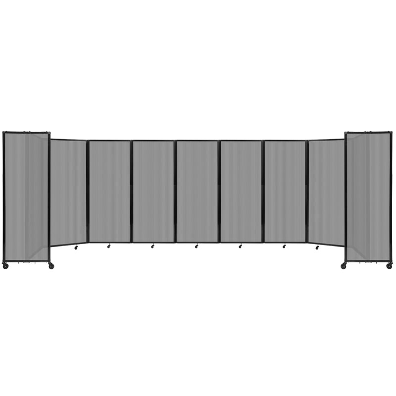 Cloison murale en polycarbonate 360, Gris foncé, H 82 po x l 300 po