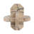  Usko Gorda Small Crackle Travertine Knot, Ivory/Tan-107086715